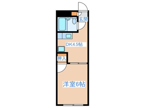 サンハイツ子安の物件間取画像